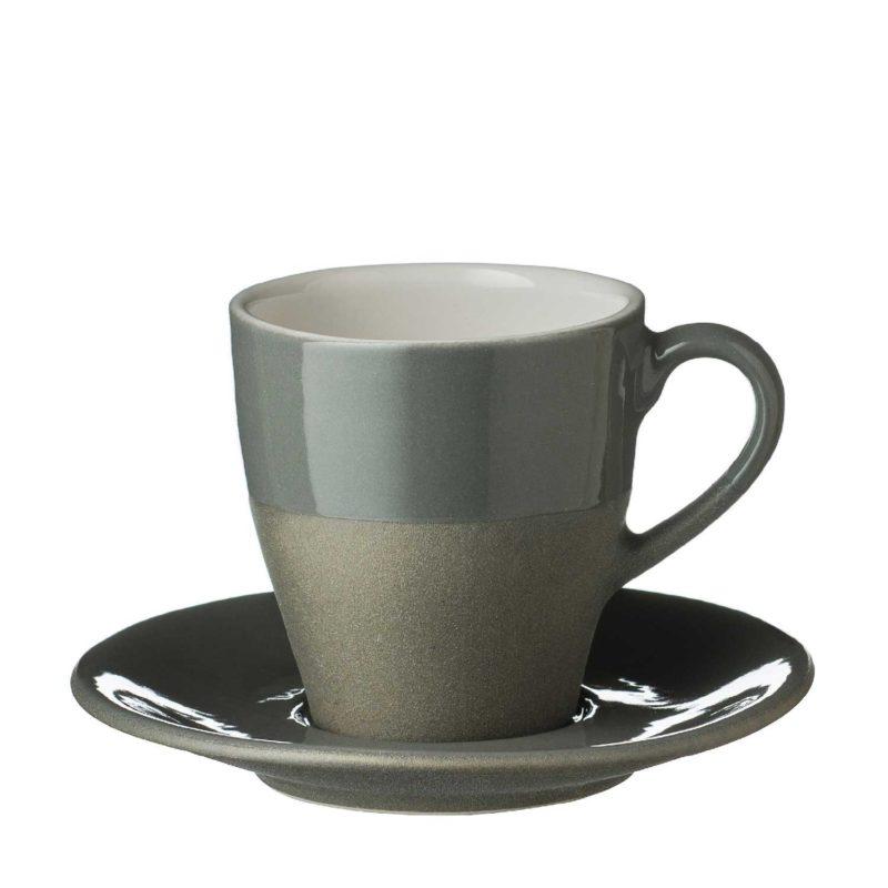 Narrow Coffee Cup & Saucer Set