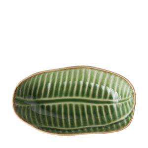 banana leaf collection ceramic bowl