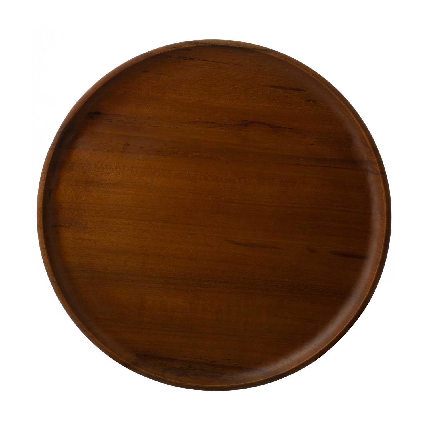 Large Wooden Round Tray