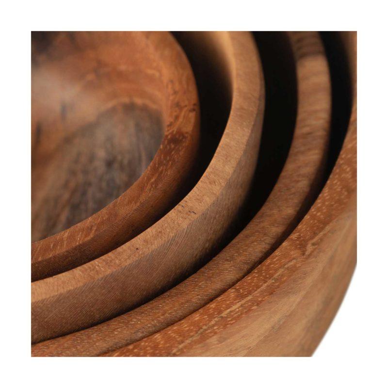 Wooden Round Bowl