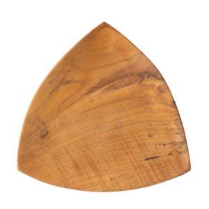 teak wood triangle plate wooden