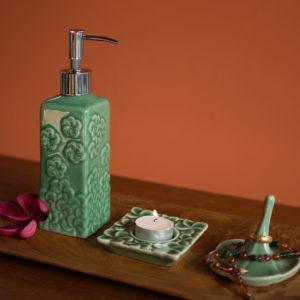 frangipani collection soap dispenser
