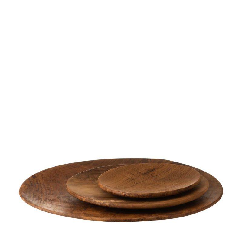 Wooden Plate Set