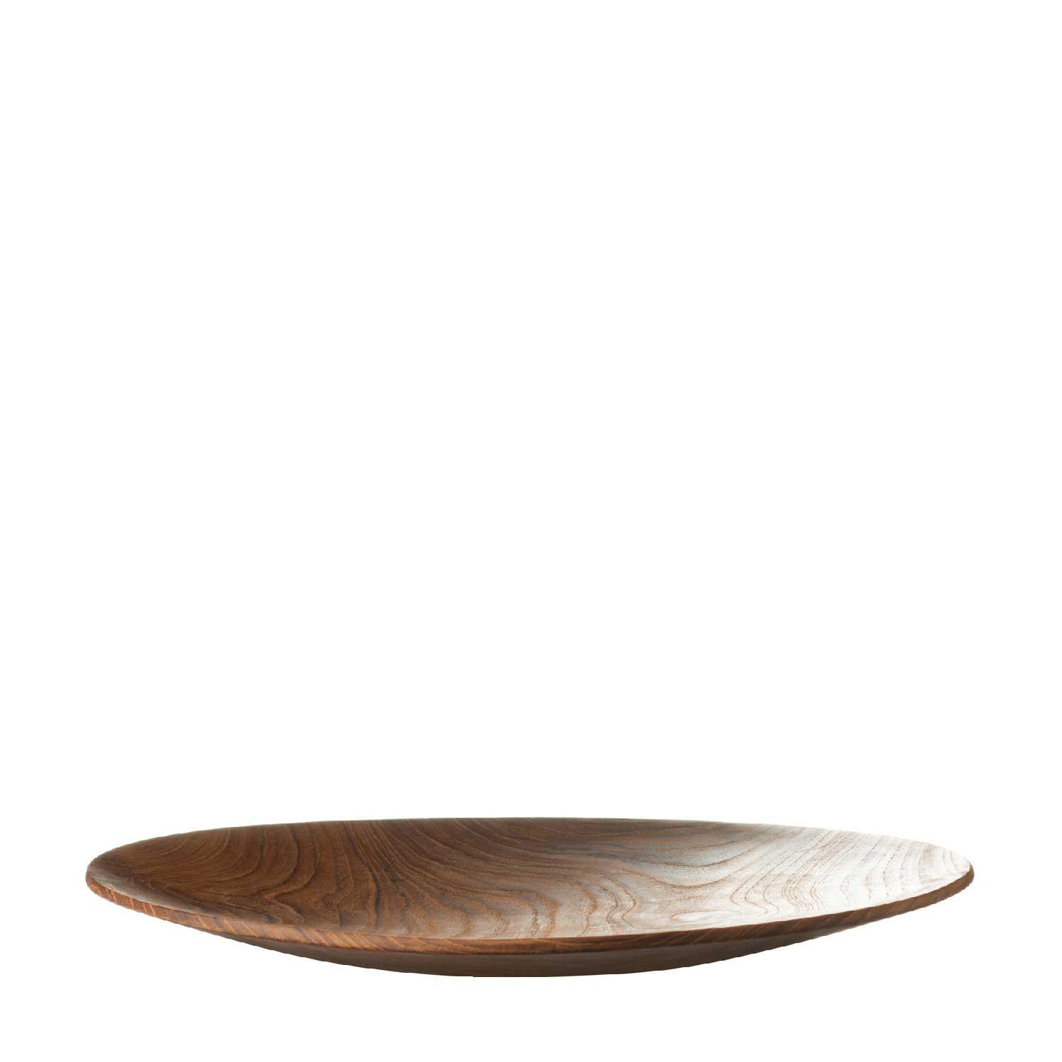 Large Wooden Round Tray Plate - Jenggala Keramik Bali - Ceramic