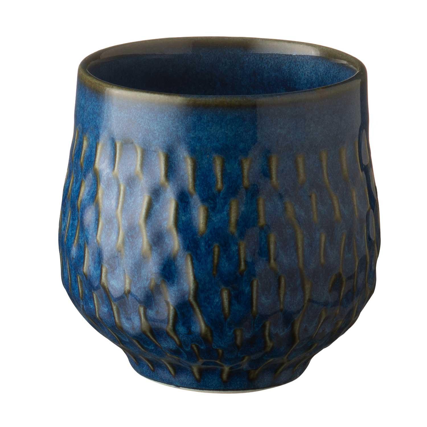 Classic Round Tea/Coffee Pot Varied Blue - Jenggala Keramik Bali