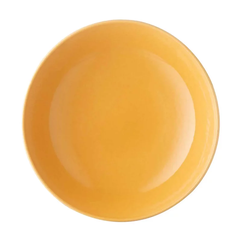 Classic Round Pasta Bowl Yellow Gloss - Image 2