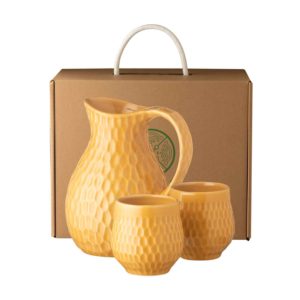 hammered collection jug set